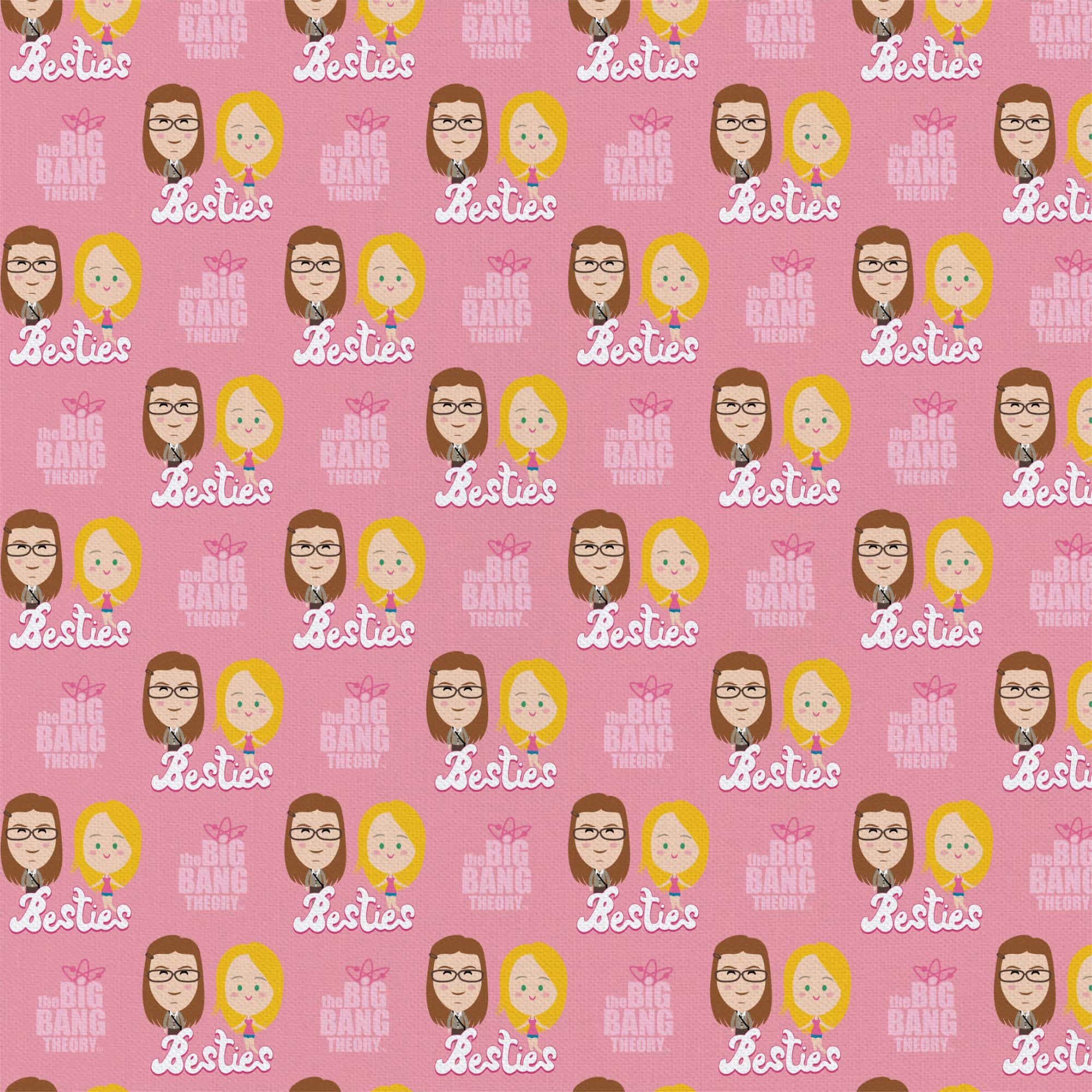 The Big Bang Theory Besties Precut Cotton Fabric